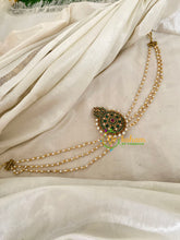 Premium Jada Bun Billai with Maatil -Bridal Bun Jada Billai -Green Red -G9490