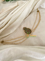 Premium Jada Bun Billai with Maatil -Bridal Bun Jada Billai -Green Red -G9490