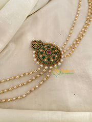 Premium Jada Bun Billai with Maatil -Bridal Bun Jada Billai -Green Red -G9490