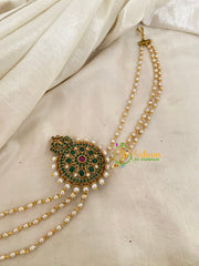 Premium Jada Bun Billai with Maatil -Bridal Bun Jada Billai -Green Red -G9490