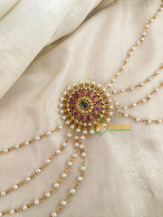 Premium Jada Bun Billai with Maatil -Bridal Bun Jada Billai -Red Green-G9492