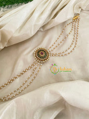 Premium Jada Bun Billai with Maatil -Bridal Bun Jada Billai -Green Red-G9493