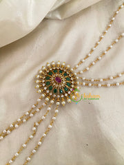 Premium Jada Bun Billai with Maatil -Bridal Bun Jada Billai -Green Red-G9493