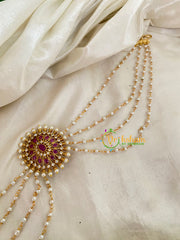 Premium Jada Bun Billai with Maatil -Bridal Bun Jada Billai -Red-G9494