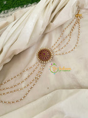 Floral - Premium Jada Bun Billai with Maatil -Bridal Bun Jada Billai -Red-G9495