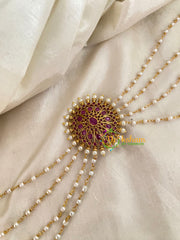 Floral - Premium Jada Bun Billai with Maatil -Bridal Bun Jada Billai -Red-G9495