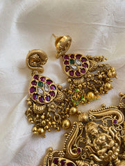 Premium Lakshmi High Neck Choker-Gold-G6003