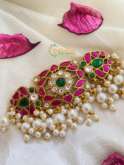 Exquisite Jadau Kundan High Neck Choker - J463