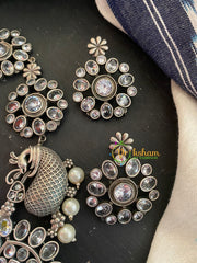 White AD Stone Peacock Neckpiece-S311