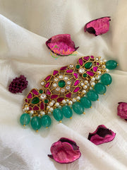 Exquisite Jadau Kundan High Neck Choker - J461