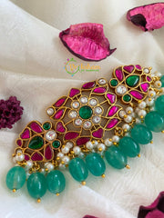 Exquisite Jadau Kundan High Neck Choker - J461