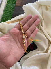 Traditional AD Stone Mugappu Chain-Red White Green-G3150