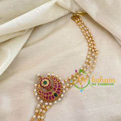 Chandh Jada Bun Billai with Maatil -Bridal Bun Jada Billai -Red White Green-G9501