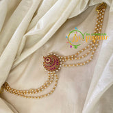 Chandh Jada Bun Billai with Maatil -Bridal Bun Jada Billai -Red White-G9466