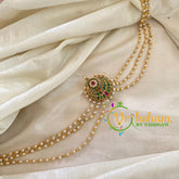 Chandh Jada Bun Billai with Maatil -Bridal Bun Jada Billai -Green Red-G9500