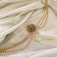 Chandh Jada Bun Billai with Maatil -Bridal Bun Jada Billai -Green Red-G9500