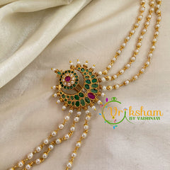 Chandh Jada Bun Billai with Maatil -Bridal Bun Jada Billai -Green Red-G9500