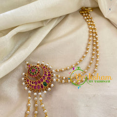 Chandh Jada Bun Billai with Maatil -Bridal Bun Jada Billai -Red Green-G9498