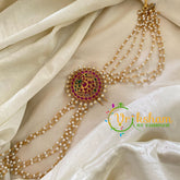 Round Jada Bun Billai with Maatil -Bridal Bun Jada Billai -Red Green-G9505