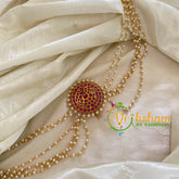 Round Jada Bun Billai with Maatil -Bridal Bun Jada Billai -Red-G9497