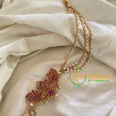 Dual Peacock Jada Bun Billai with Maatil -Bridal Bun Jada Billai -Red -G9508