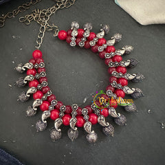 Oxidized Kolhapuri Choker Short Neckpiece-S670