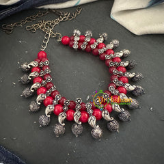 Oxidized Kolhapuri Choker Short Neckpiece-S670