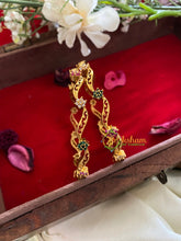 Gold Look ALike AD stone Bangle-G3158