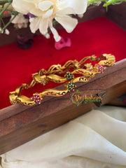 Gold Look ALike AD stone Bangle-G3158