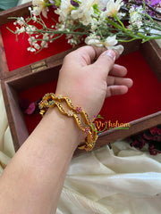 Gold Look ALike AD stone Bangle-G3158