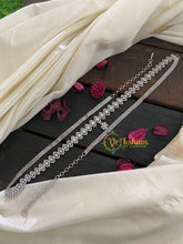 White Tone American Diamond Hip Chain-Tilak-White-G3953