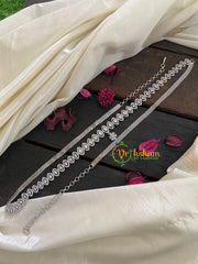 White Tone American Diamond Hip Chain-Tilak-White-G3953