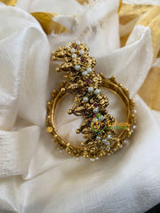 Lakshmi Temple Bangles-Screw Type-Red-G5986