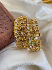 Lakshmi Openable Screw Type Bangles White -G5990