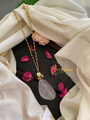 Stone Pendant Pearl neckpiece-Rose Quartz-P032