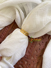 Precious Jadau Kundan Finger Ring-White Star Floral-J1532