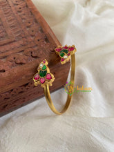 Bird Precious Kundan Jadau Kada Bangle-Red Green-J697