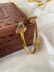 Bird Precious Kundan Jadau Kada Bangle-Red Green-J697