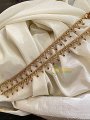 Elegant Gold Look Alike Thin Anklets- V Chain -G3904