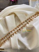 Elegant Gold Look Alike Thin Anklets-Dots 3-Red Green White-G3941