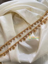 Elegant Gold Look Alike Thin Anklets-Dot Star-White-G3936