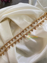 Elegant Gold Look Alike Thin Anklets-Dots 3-White-G3942