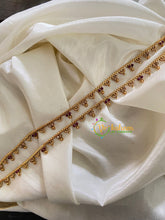 Elegant Gold Look Alike Thin Anklets-Dots Flowers-Red-G3909