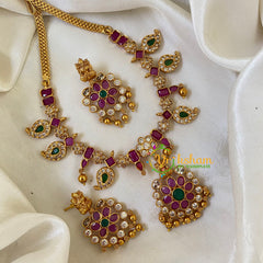 Premium AD Stone Maanga Short Neckpiece-G6441
