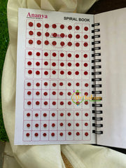 Sticker Bindi Book- Color Bindi with Zari- Glitter Bindi-Ananya Long-BB021