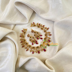 Premium AD Stone Choker Short Neckpiece-G6526