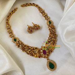 Premium AD Stone Short Neckpiece-G6436