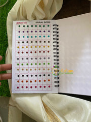 Sticker Bindi Book- Color Bindi with Zari- Glitter Bindi-Ananya Long-BB021