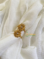 Premium AD Stone Toe Rings -Pearl-G10072