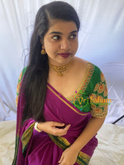 AD Stone Centre Green Stone High Neck Choker -G5993